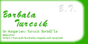 borbala turcsik business card